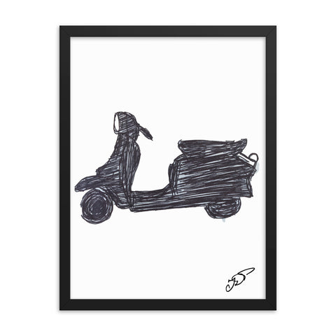 "Lambretta" Framed poster